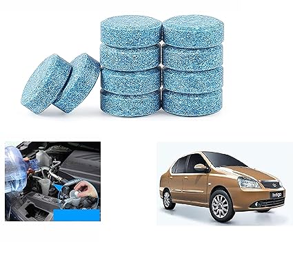 Asryd Car Wiper Detergent Effervescent Tablets Auto Windshield Cleaner Glass Tablets| Better Visibility | Safer Driving | Made in India | for Tata Indigo (10 Tablets)