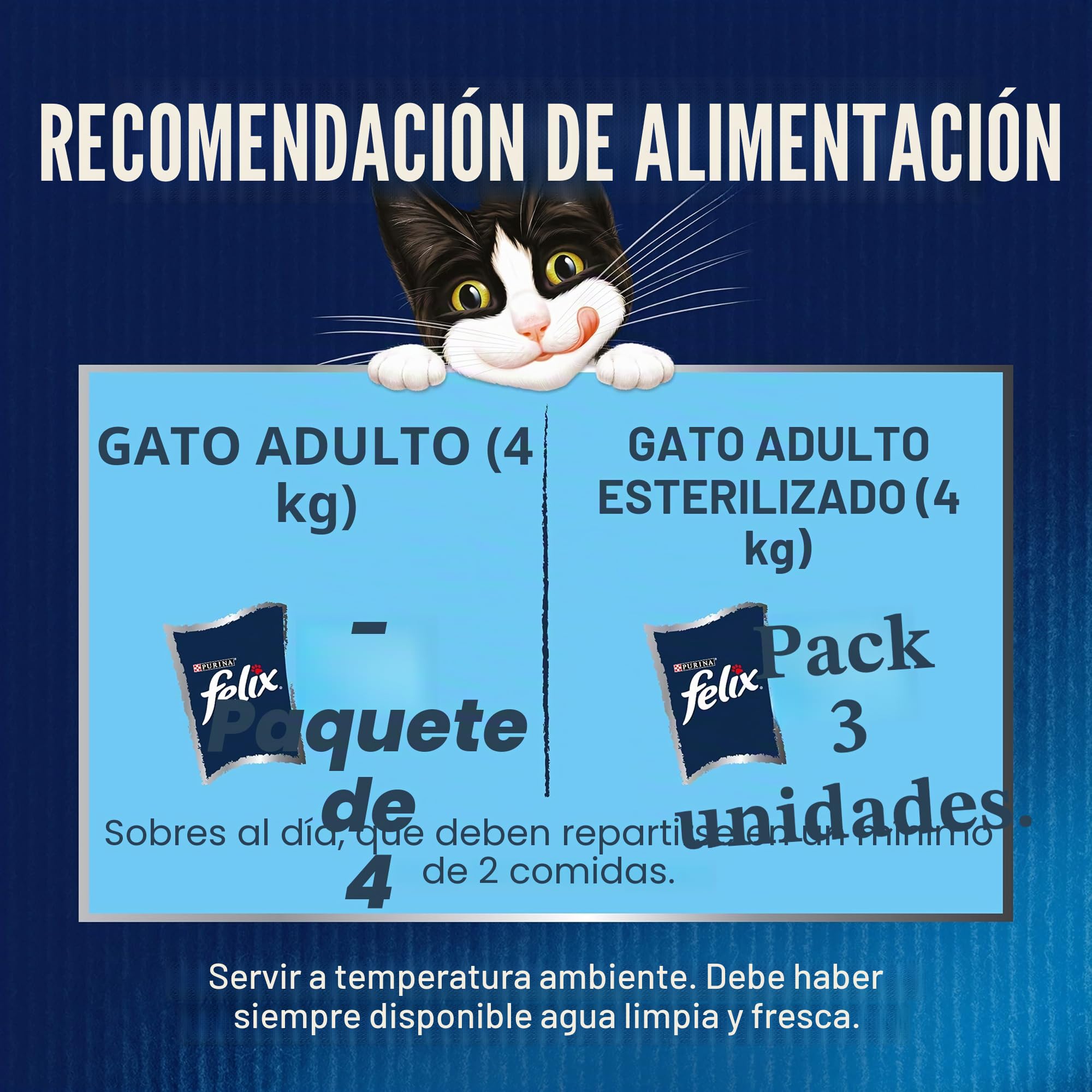 Felix Comida para Gatos húmeda en gelatina, Variedad de sabores del Agua, 44 Unidades (44 x 85 g)