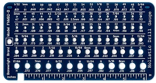 Holistic Drill Bit Gauge - 3 Drill Bit Gauges in