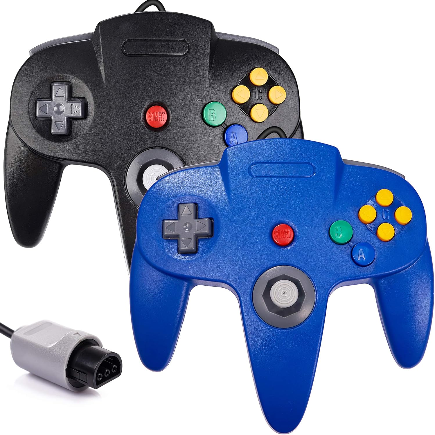 Buy 2 Pack Classic N64 Controller, suily Retro N64 Gaming Wired Gamepad