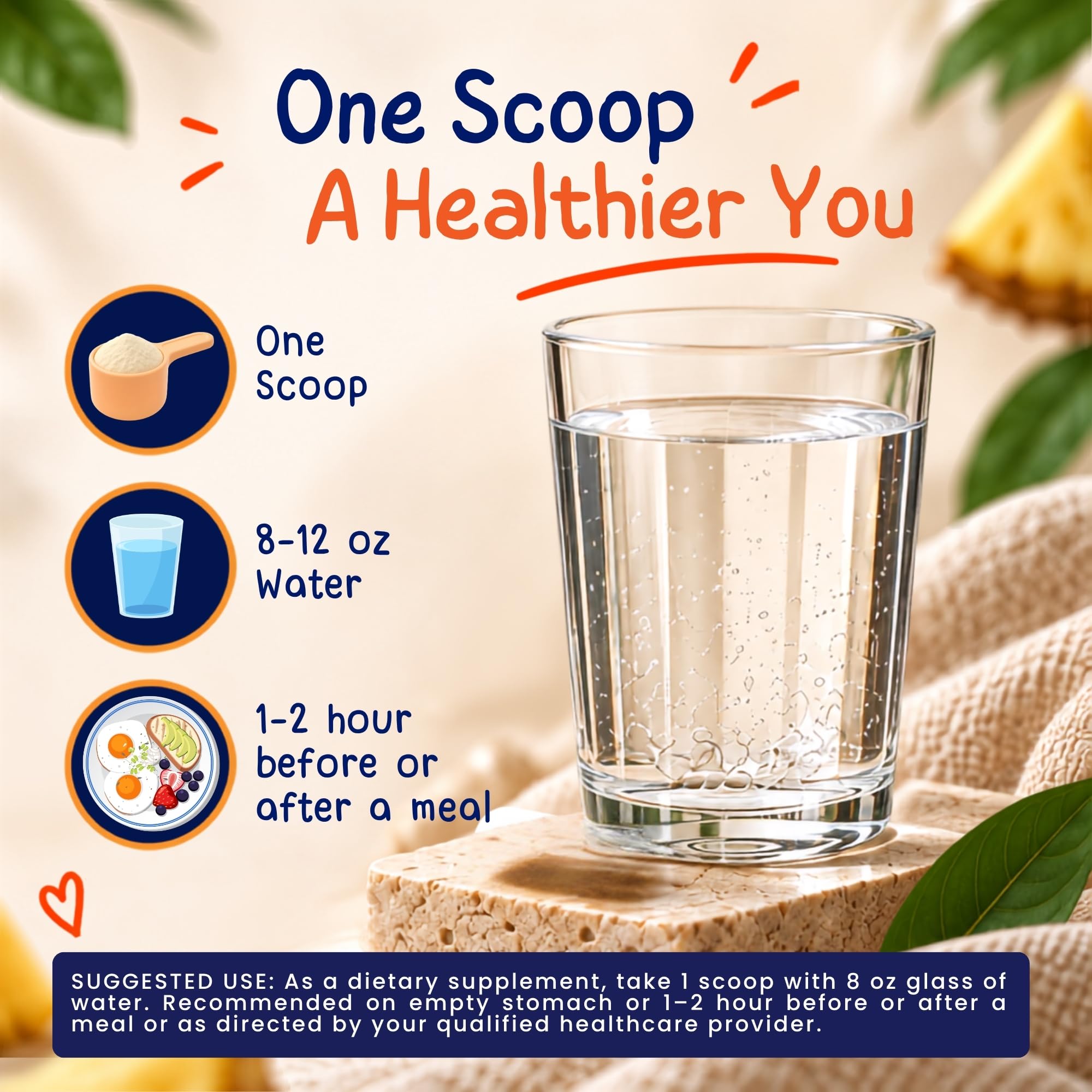 Vitamatic Bromelain Powder 1000mg per Serving - 2400 GDU/g, Proteolytic Enzymes, Supports Digestion of Proteins, 100 Grams - 100 Servings (Scoop Included) — Amazon image 4
