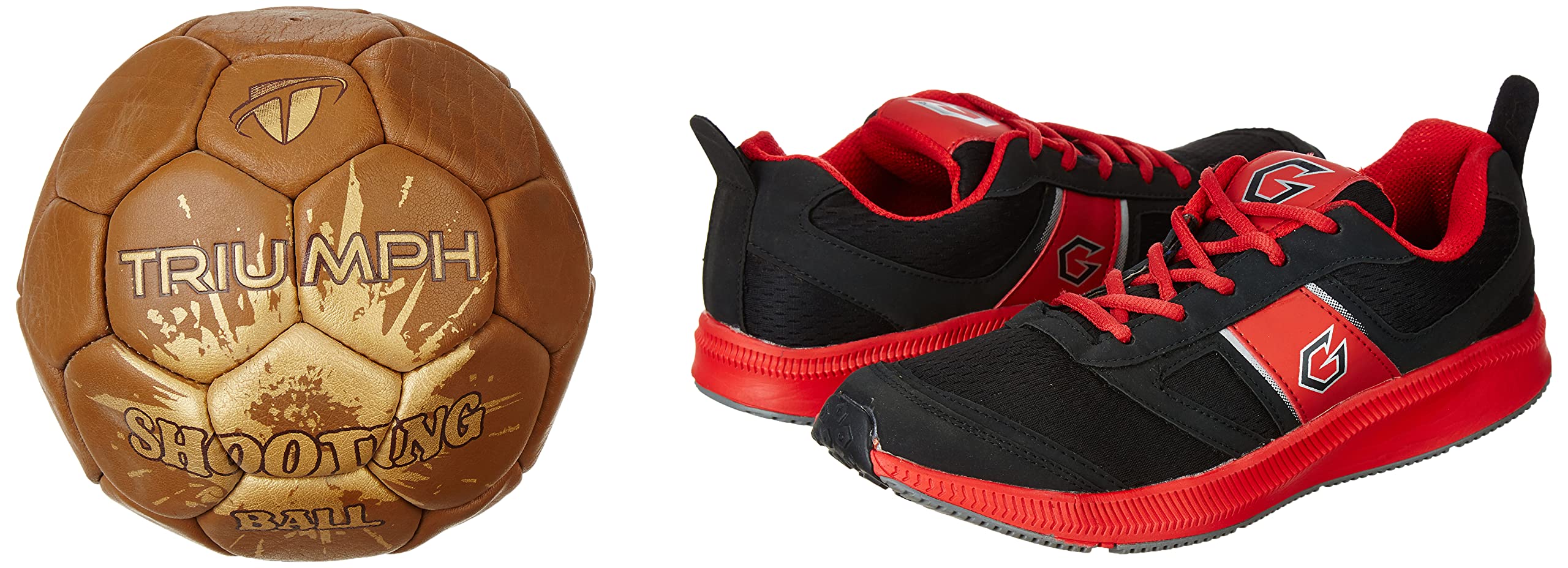 gowin Sports Training Shoe Bright Black Red Size 9 with Triumph Shooting Ball Leather-picture-15