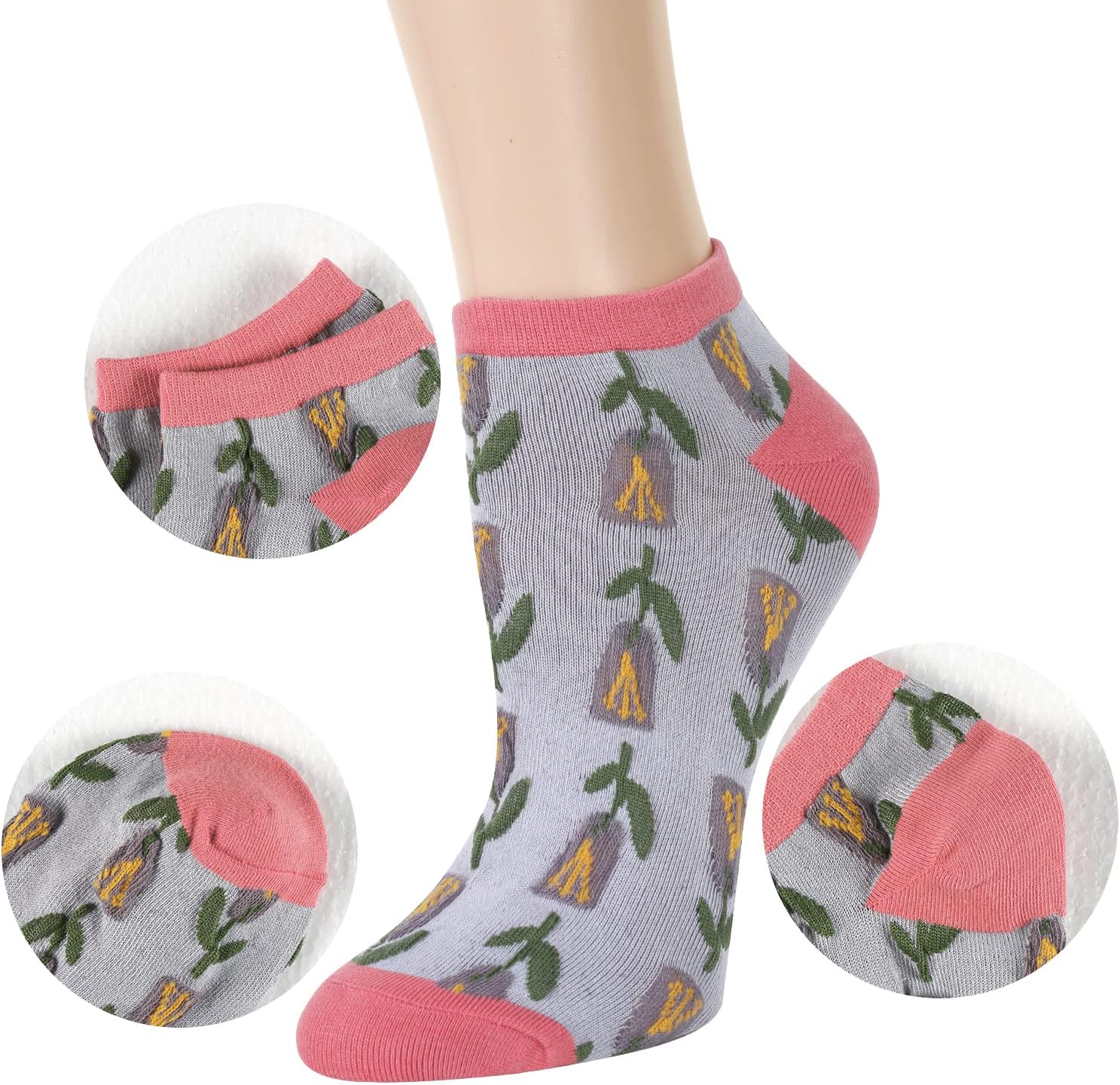 Benefeet Sox Womens Cute Ankle Socks Girls Novelty Fun Low Cut Socks Colorful Patterned Casual Cotton Short Summer Sock - Image 5