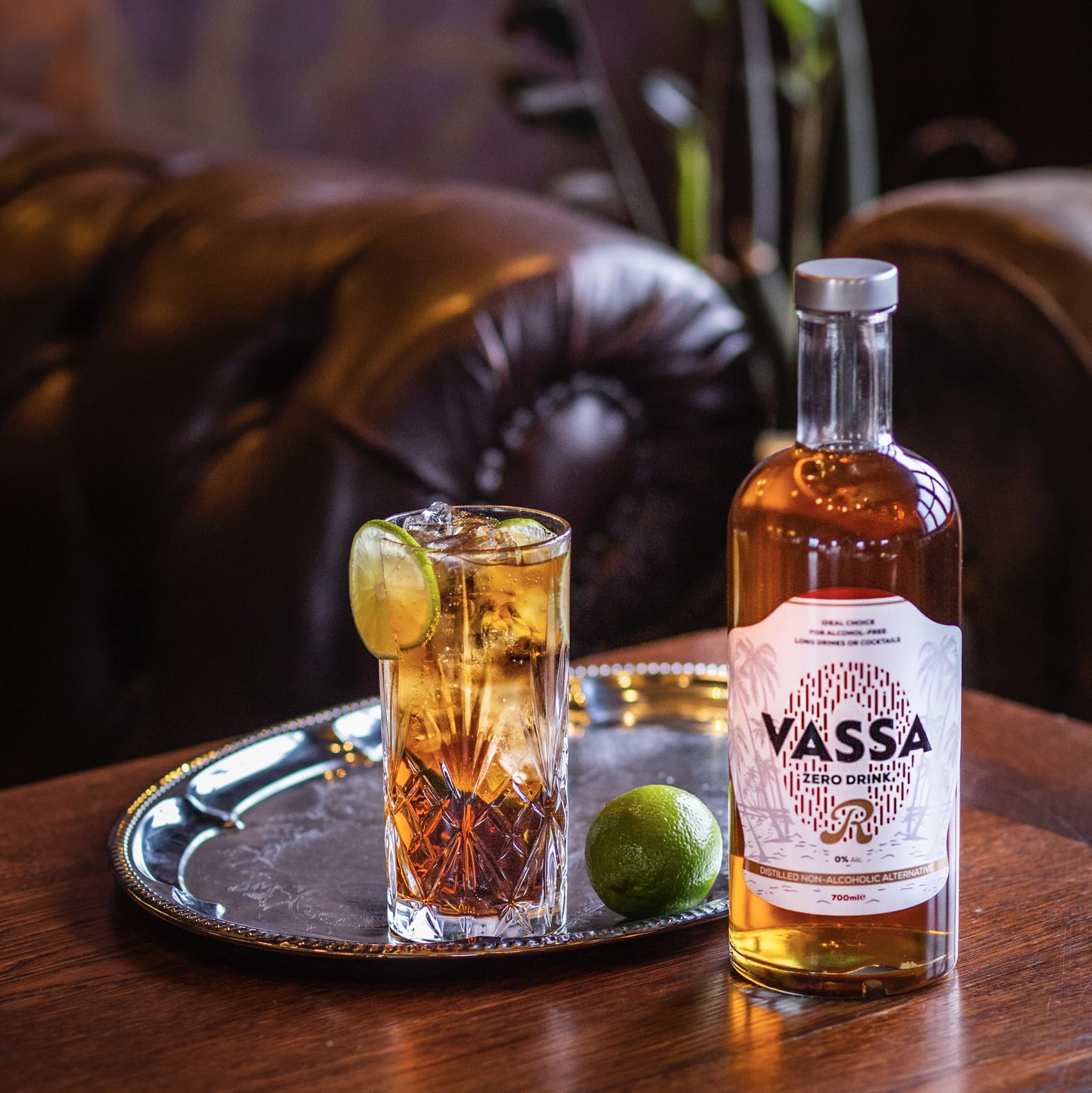 VASSA ZERO R sin alcohol 700 ml, ideal para cócteles y tragos largos, con sabor, aroma y propiedades originales del ron tradicional, sustancia 100% natural