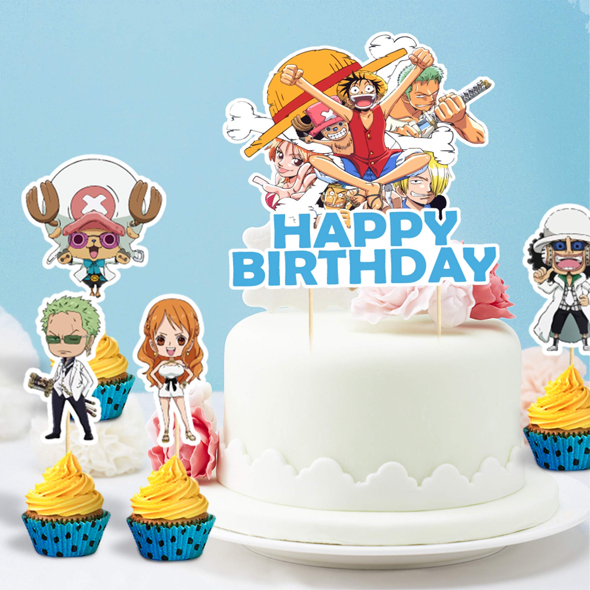 One Piece Birthday Party Supplies Anime Party Decorations For Luffy Fans Included Banner Cake Toppers Cupcake Toppers Balloon Buy Online At Best Price In Ksa Souq Is Now Amazon Sa Grocery