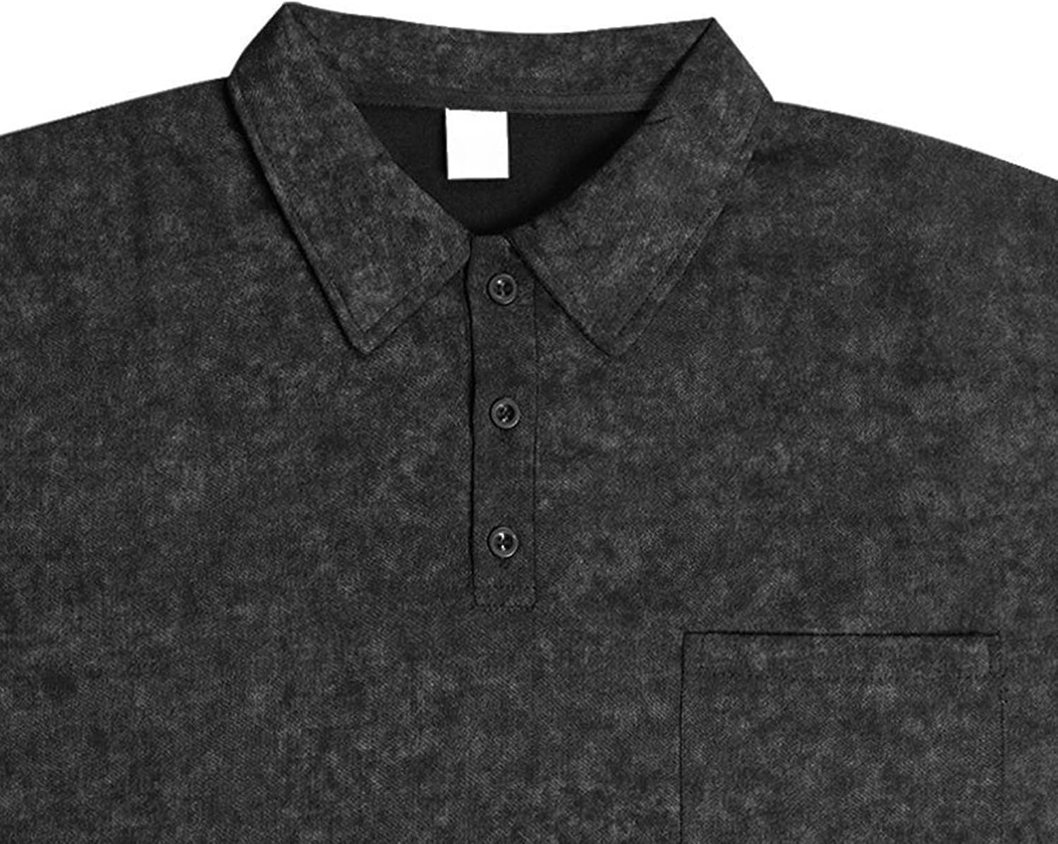 Men Vintage Simple Lapel Wash Shirt Quarter Button Loose Casual T Shirts Summer Classic Comfy Pullover Tops