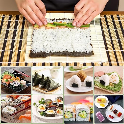 Vista 13 de Juego de 10 moldes para onigiri, kit de moldes para hacer musubi para arroz, molde de prensa de bolas de arroz, agitador, dona, moldeador de sushi