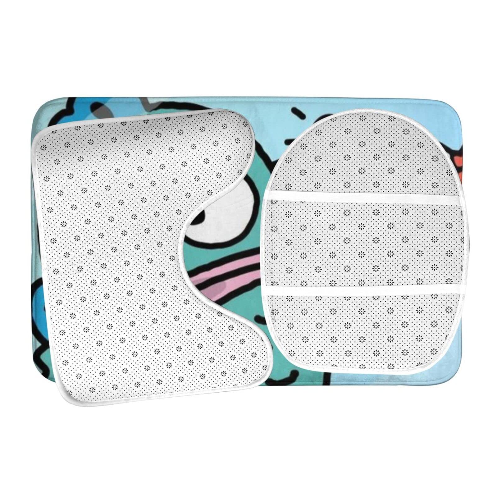 Amazon｜ハンギョドン っています トイレマット 3点セット 吸水速乾