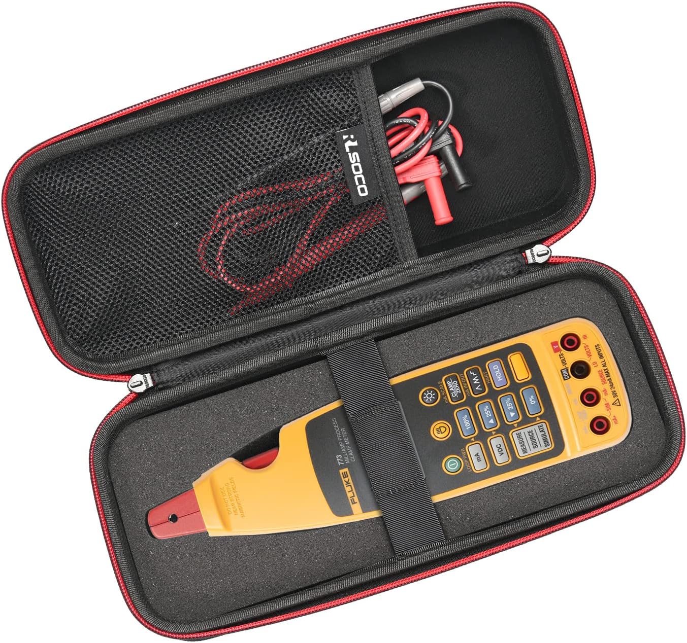 RLSOCO Case for Fluke 773/772/771 Advanced Milliamp Process Clamp Meter and More(with DIY Foam)