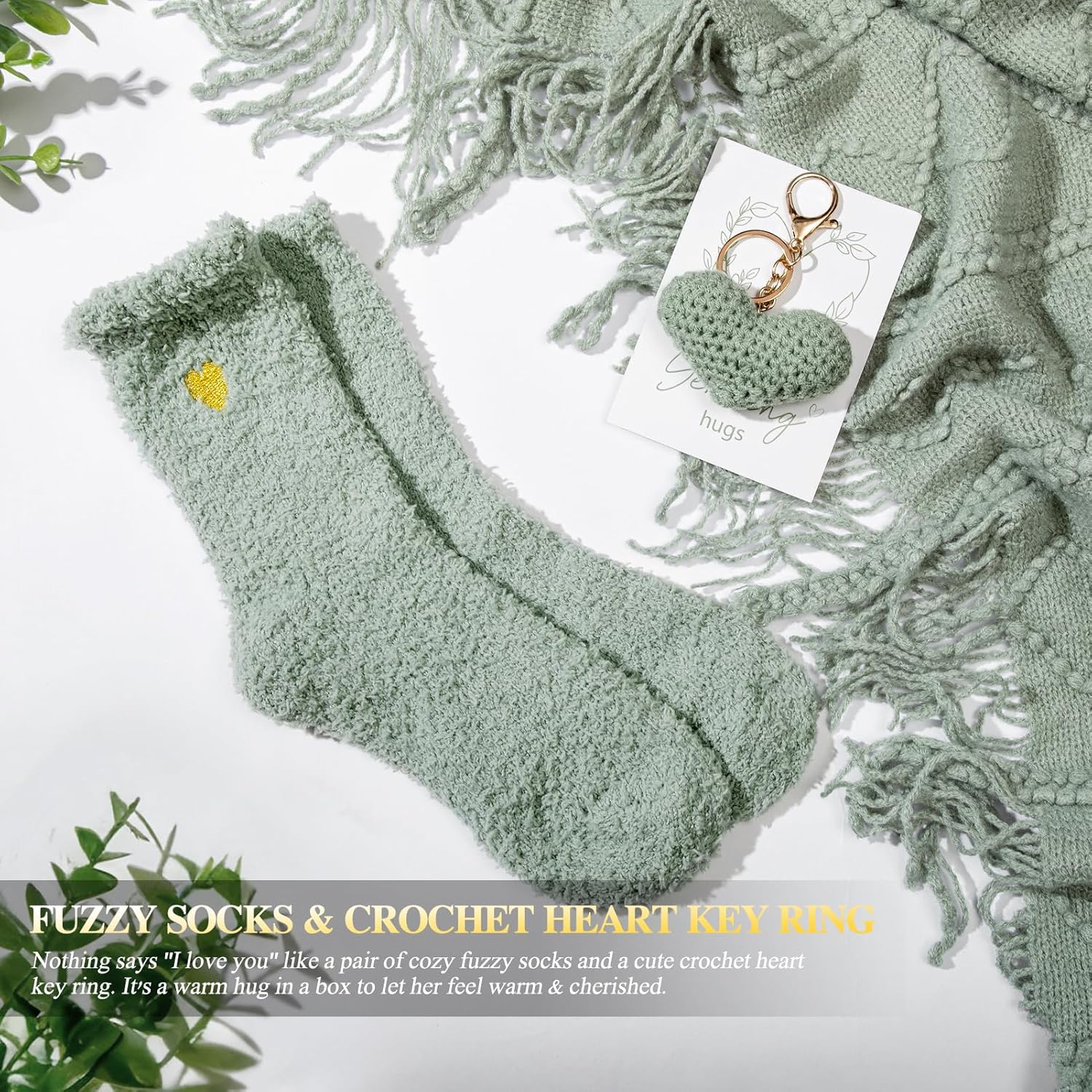 Get Well Gifts for Women Self Care Gift Basket - Birthday Gifts for Women Spa Care Package - Sympathy Inspirational Valentines Day Gift Set for Her Mom Sister Friend Wife Girlfriend (Green) - Image 6