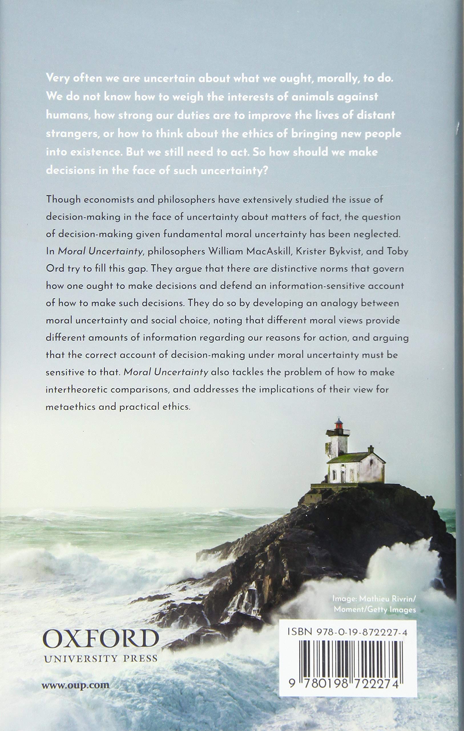 Moral Uncertainty