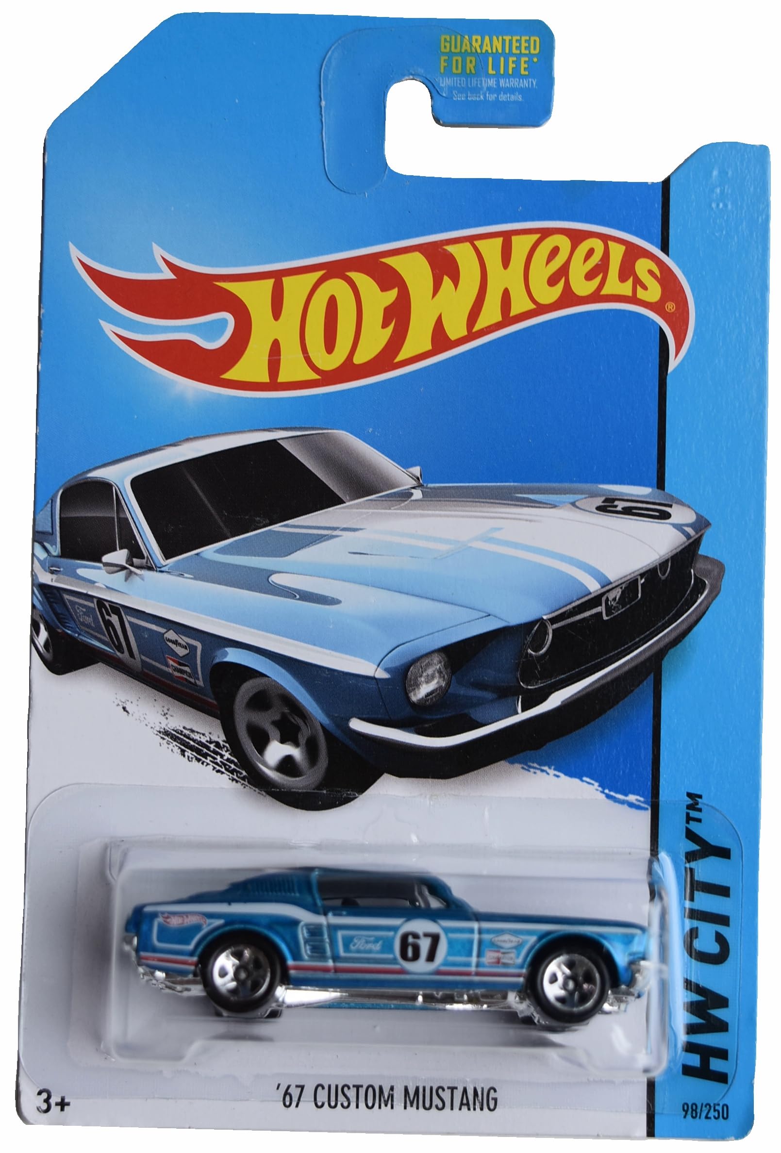 Hot Wheels '67 Custom Mustang, HW City 98/250 [Blue]