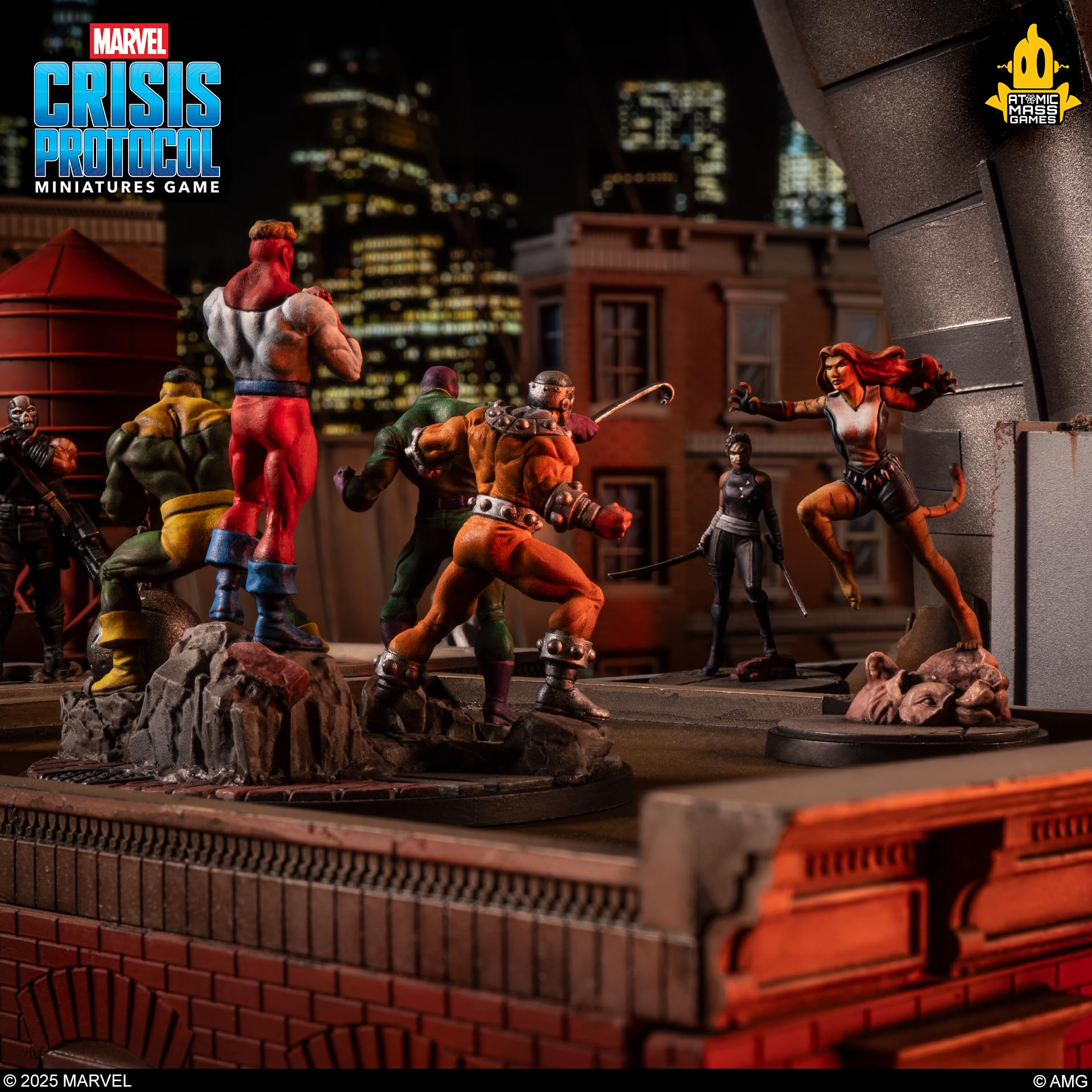 Asmodee Marvel Crisis Protocol: Echo, Ronin & Tigra, Expansión | Juego de Miniaturas, A Partir de 14 Años, para 2 Jugadores, 90 Minutos por Partida, Español/Inglés/Francés