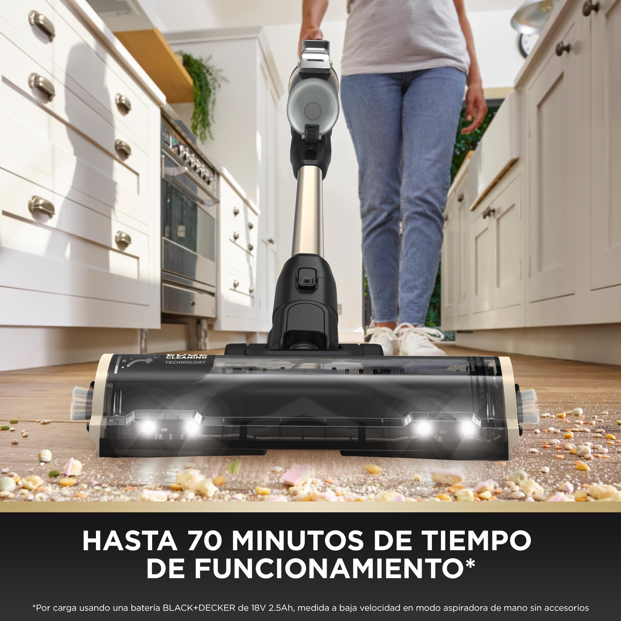 BLACK+DECKER POWERSERIES PREMIER Aspiradora escoba sin cable de 18 V, BSV525BLPA-QW