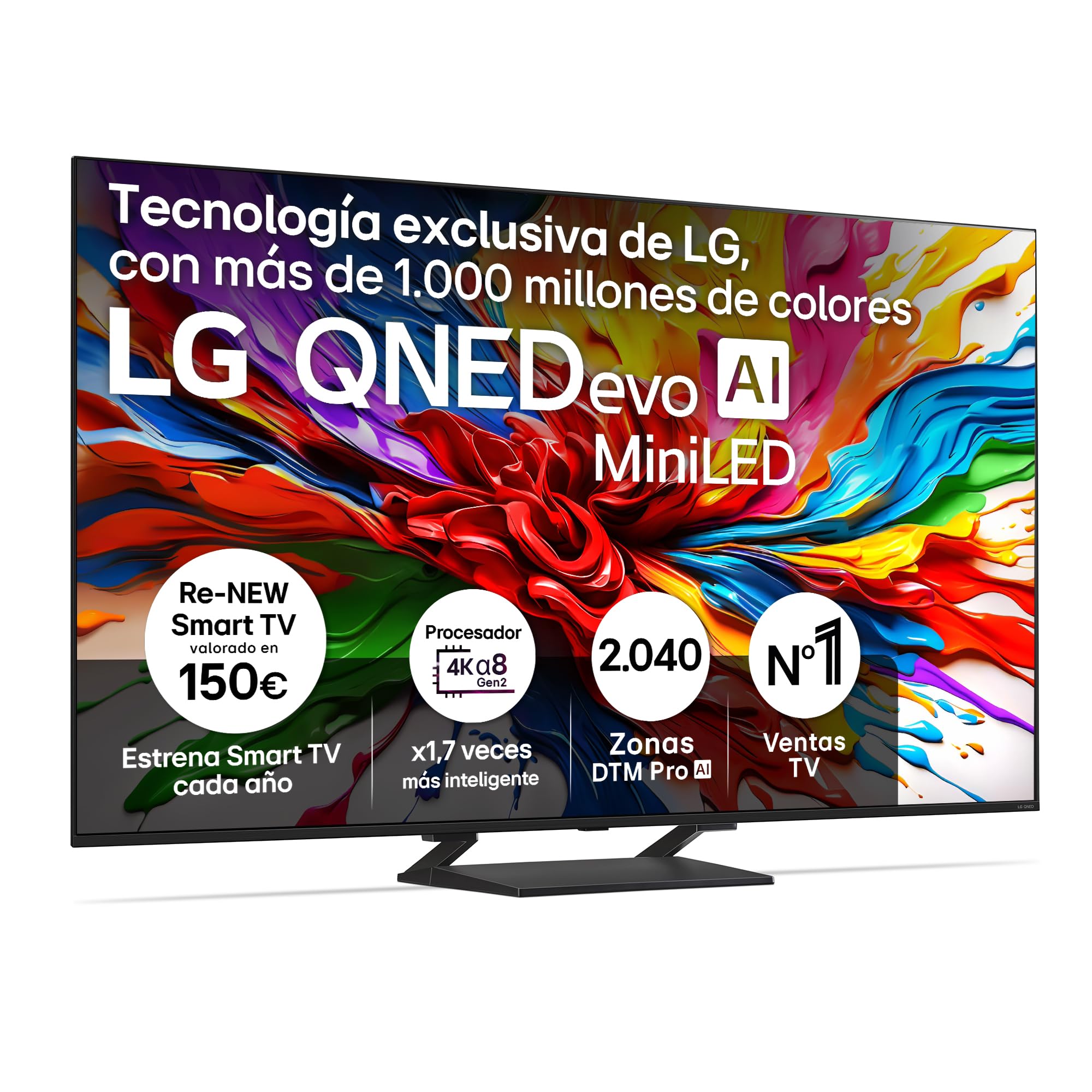 LG 55QNED85A6C - TV 55", 4K QNED EVO, Smart TV, WebOS 25, Procesador Potente e Inteligente, MiniLED AI, Super Upscaling, Dolby Vision y Dilgital Plus, Alexa/Google Assistant, Negro — view 27