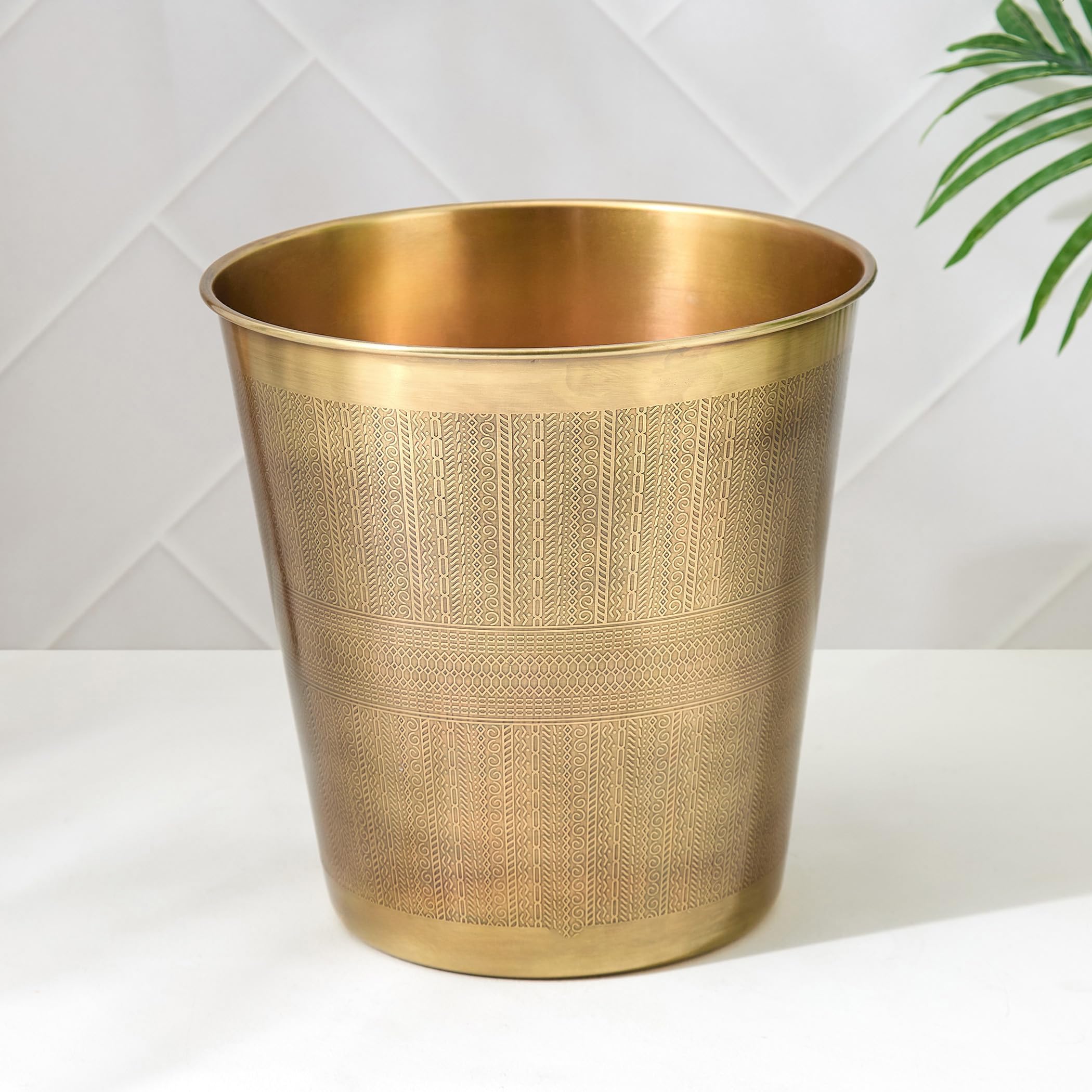 Home Centre Harbour Royal Stainless Steel Open Waste Bin - 7L