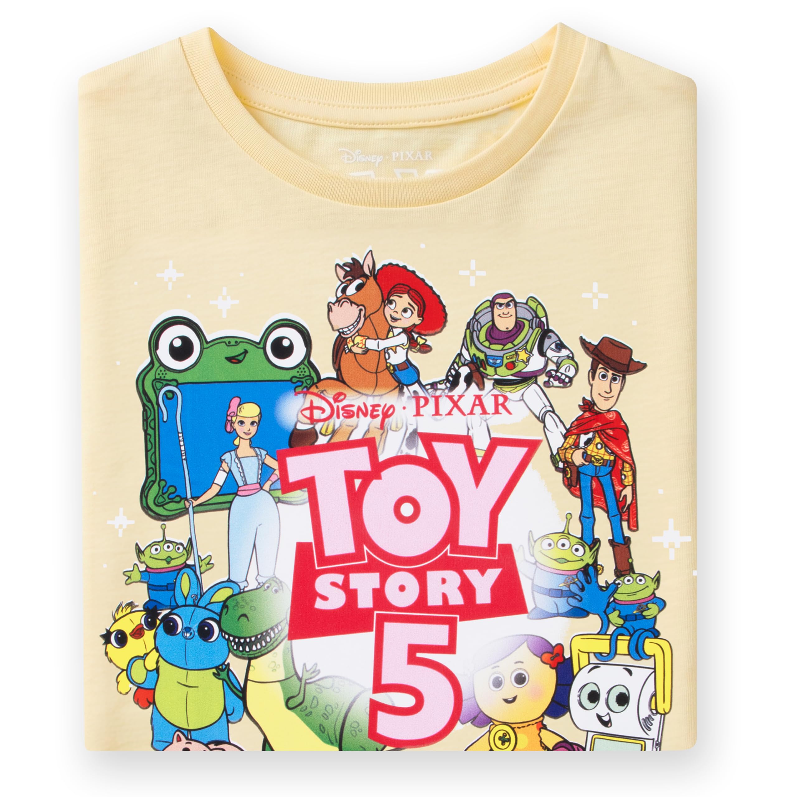 Disney Toy Story Camiseta Niña, Jessie, Woody, Buzz Lightyear y Bullseye Top Niña, Manga Corta Ropa Niños