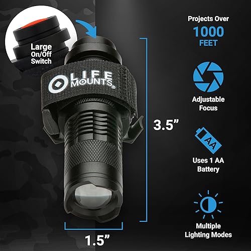 Vista 24 de Life Mounts - Luz LED de montaje universal para dispositivos de movilidad - Mantente seguro e ilumina tu camino - Accesorio para andadores, sillas