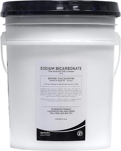 LEISURE POOL & SPA SUPPLY INC. Aumento total de la alcalinidad de 50 lb (bicarbonato sódico)