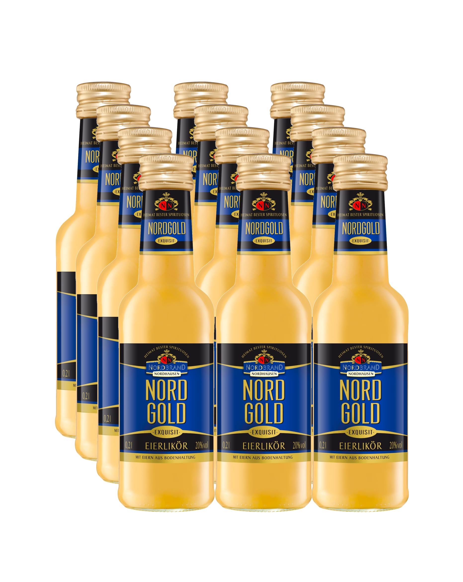 Nordbrand Eierlikör Exquisit mit 20% vol. Alkohol (12 x 0,2L)