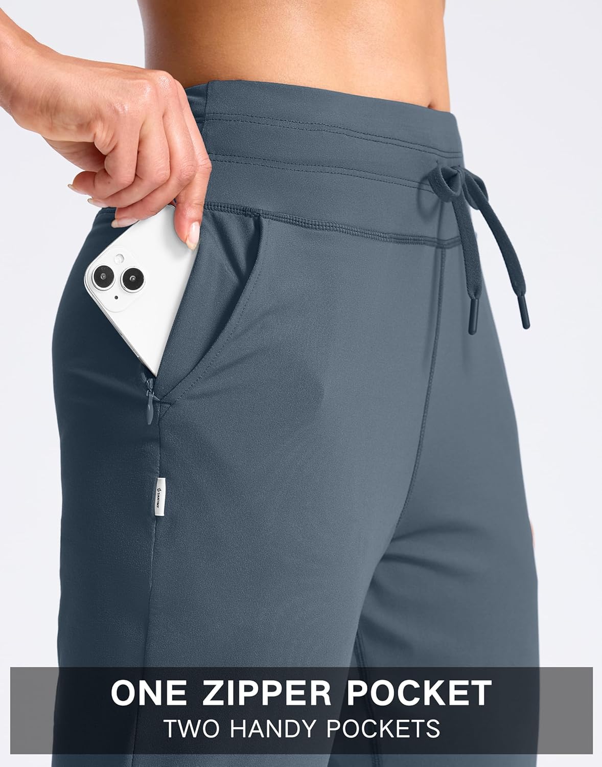 SANTINY Women's Sweatpants Joggers with Pockets Soft Stretch High Waisted Sweat Pants Lounge Running Athletic Workout Jogging - Image 5