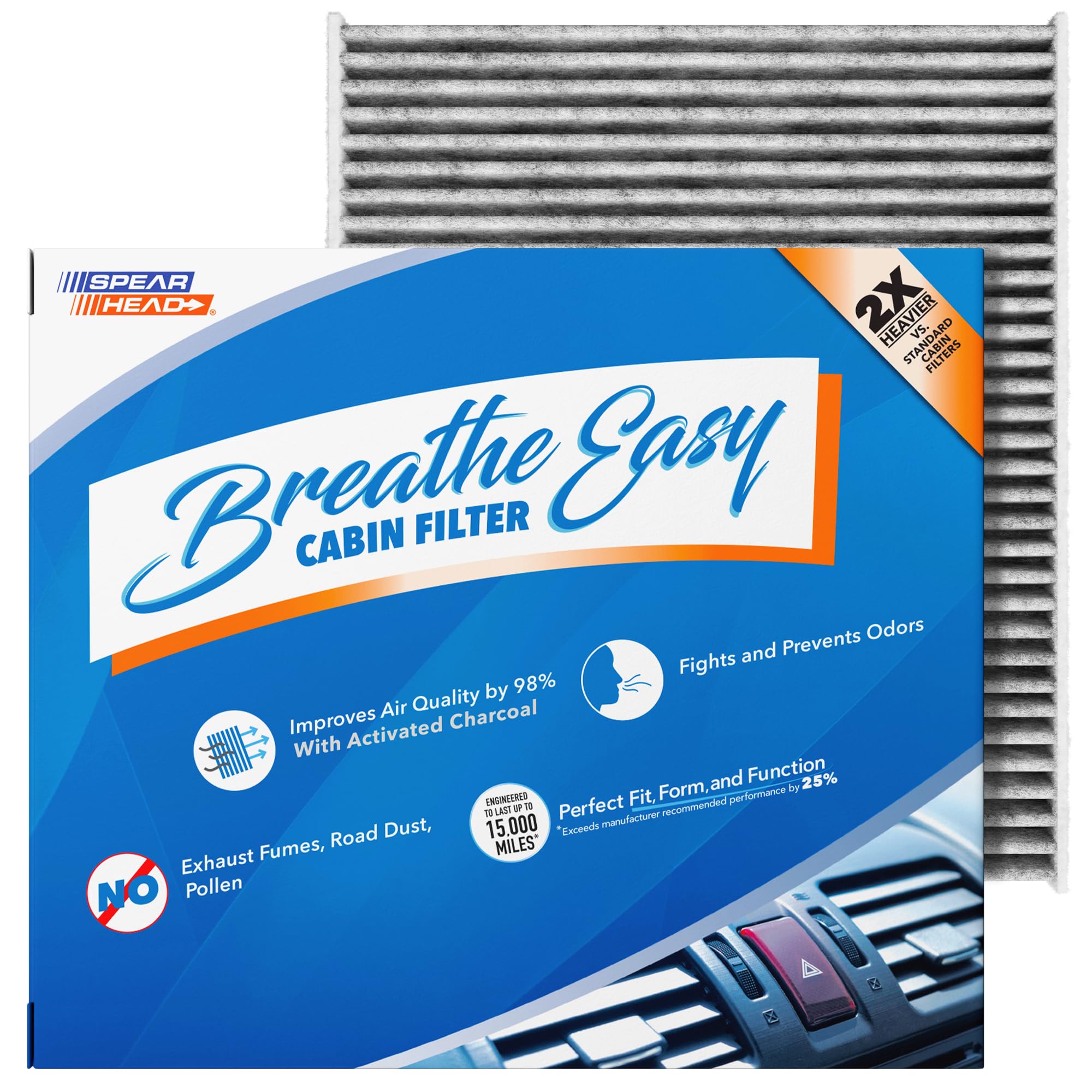 Spearhead Odor Defense Breathe Easy AC &amp; Heater Cabin Air Filter (BE-670)