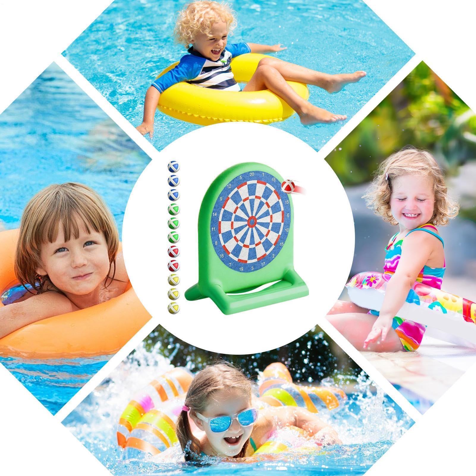 Juego de diana inflable para patio Gigante interactivo flotante en agua