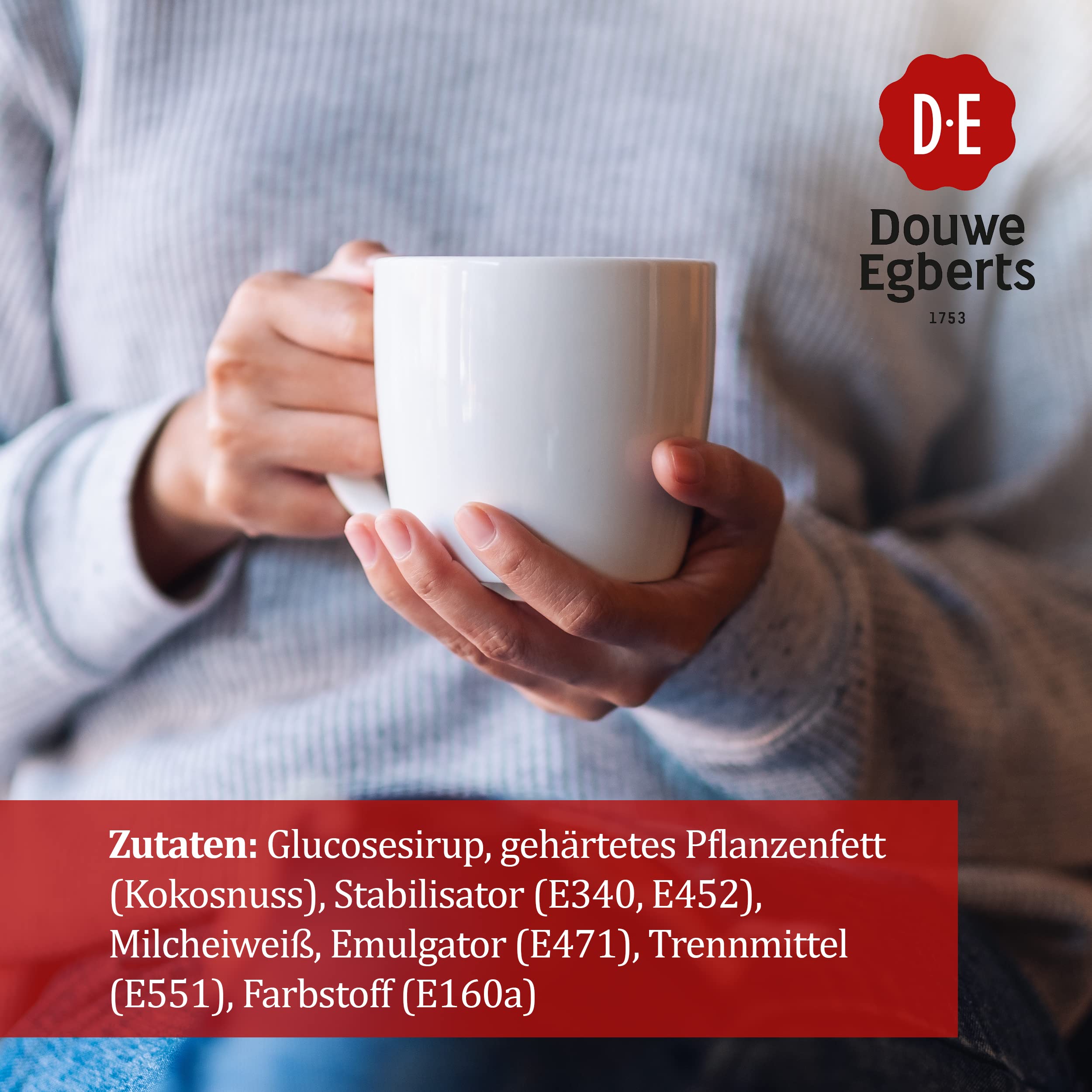 Douwe Egberts Kaffeeweiß Sticks, Großpackung mit 900 Stück zu je 2,5g, als Milch-Alternative für Kaf, 1 Stück (1er Pack)