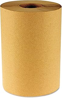Boardwalk 6256 Hardwound Paper Towels, Nonperforated 1-Ply Natural, 800Ft, 6 Rolls/Carton