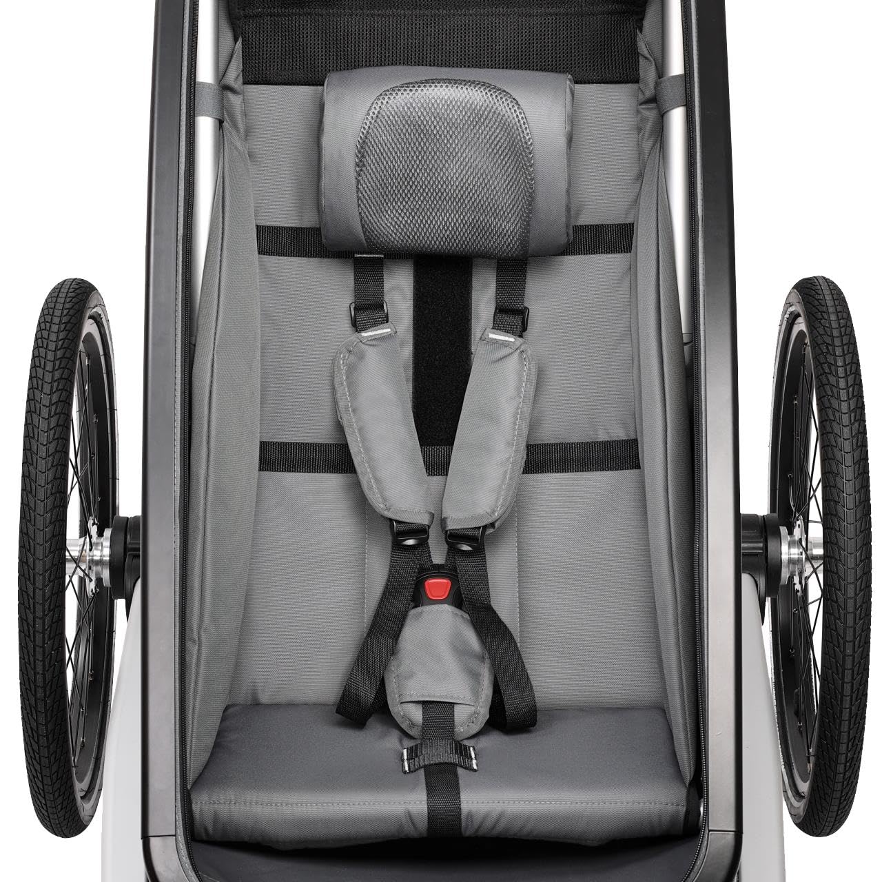 FUXTEC Remorque de vélo FX-FA1S pour enfant, poussette de jogging, charge 35 kg, pliable