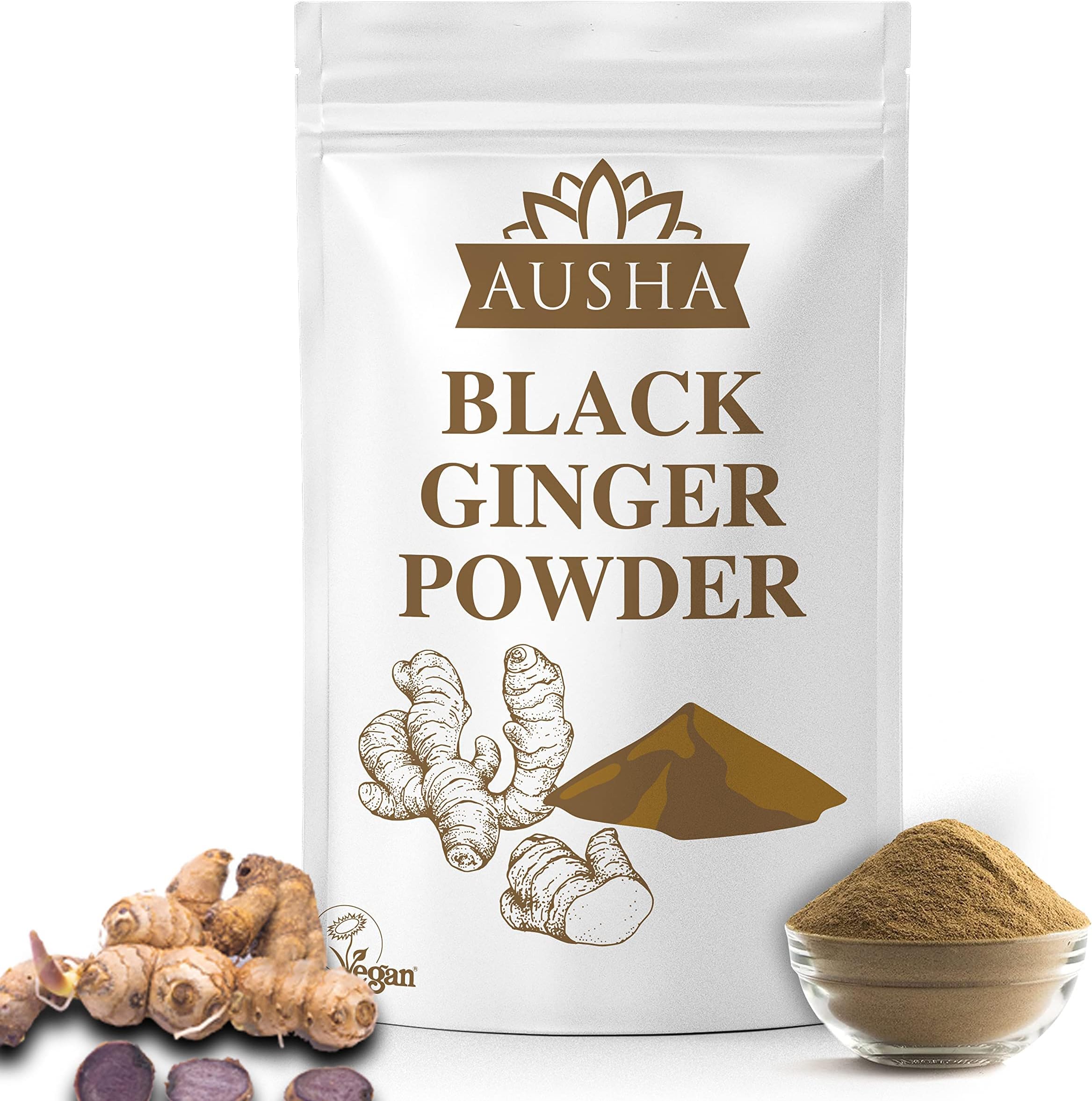 Black Ginger Powder - 100g - Kaempferia Perviflora - For Endurance, Stamina, Energy - Use in Ginger Shot - Add to Smoothies, Juices, Stews
