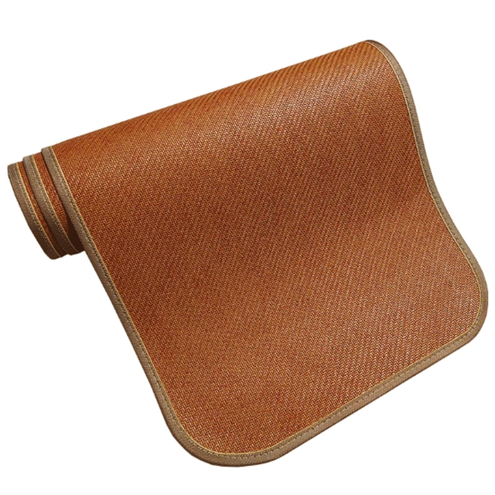 QCKNKMGG Cooling Bamboo Cushion Mat, Summer Bamboo Bench Cushion Beige Brown Multiple Sizes(Brown,50 * 200cm)