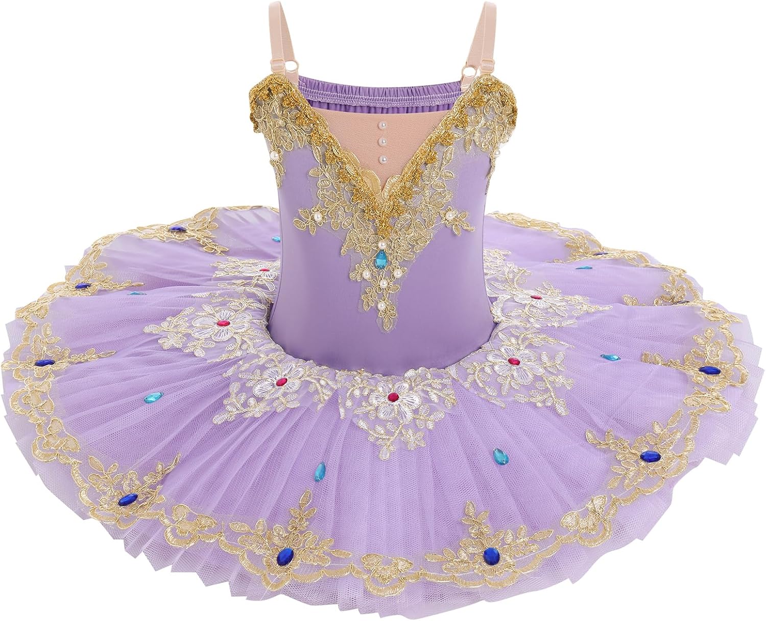 AFAVOM Girls Camisole Skirt Leotard Swan Lake Ballet Dance Outfit Sequin Platter Tutu Dress Ballerina Costume for Performance