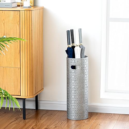 Miniatura 27 de Concepts Soporte de metal resistente para paraguas de 21 pulgadas, soporte de almacenamiento duradero para sombrillas, uso en interiores y Encaje