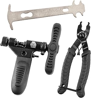 BikeHand BikeHand Bike Bicycle Chain Wear Checker, Quick Master Link Pliers & Chain Breaker Rivet Tool – Professional Chain Tool Kit for Road, Mountain, and Hybrid Bikes