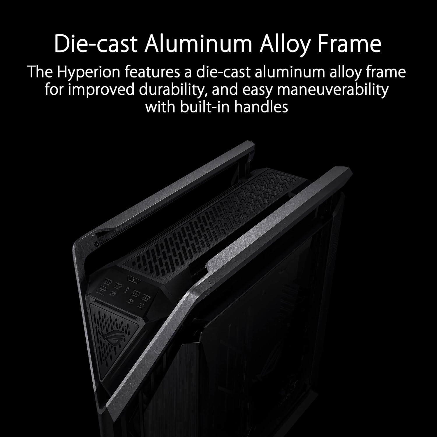 Black Full-Tower Gaming Case with LED and Side Panel Window