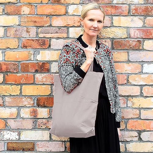 Miniatura 10 de augbunny 100% algodón canvas Shopping bolsa Bag bolsa de comestibles Pack de 4, Extra grande, Marino