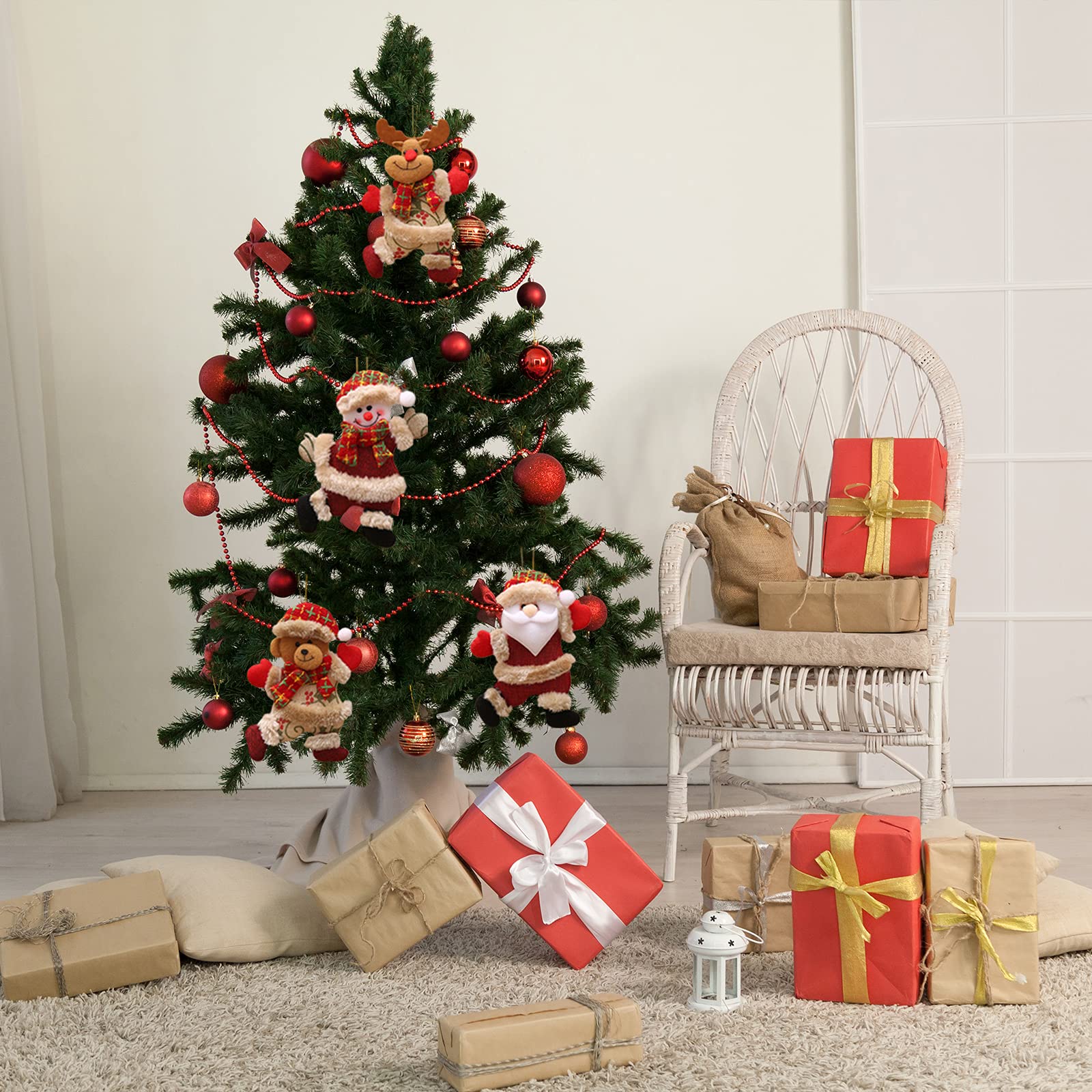 BEBUSINGOTO Ornamenti Per L'albero Di Natale - Testa Di Elfo Grinch Testabracciogamba Di Elfo Grinch Per Stola Per Albero Di Natale Elfo Di Peluche 87068515