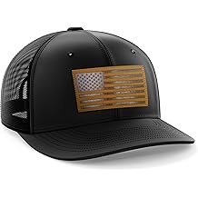 Sombrero Snapback con parche de bandera de cuero para hombre y mujer