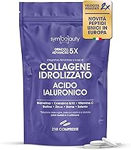 ORACOLL Collagene e Acido Ialuronico 2500mg [210 CPR] - Collagene Idrolizzato, Integratore Capelli e Pelle | Q10, Vitamina C, Biotina, Zinco - Collinstant LMW
