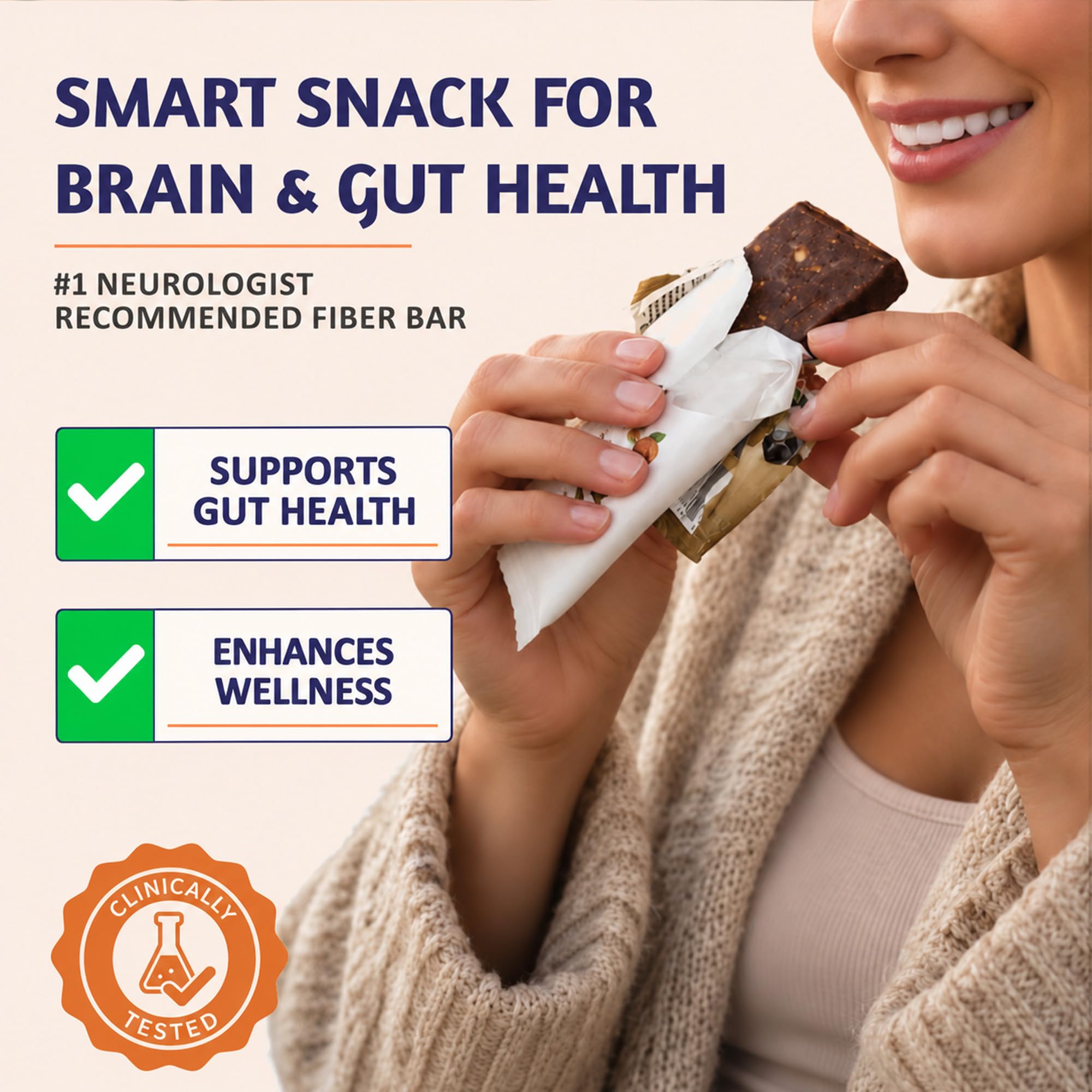 NeuroFiber #1 Neurologist Recommended Fiber Bars (Mixed Box 14 Pack) — Amazon image 4