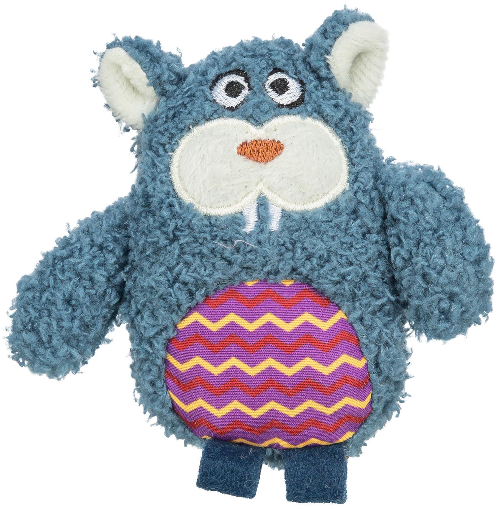 TRIXIE Plush Monster Toy For Cats, 11 Cm, Soft Cat Toy For Shared Play And Fun - 45465