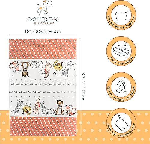 Miniatura 3 de SPOTTED DOG GIFT COMPANY Toallas de cocina para perros, paños de cocina para secar, paños de cocina, paños de cocina decorativos divertidos con