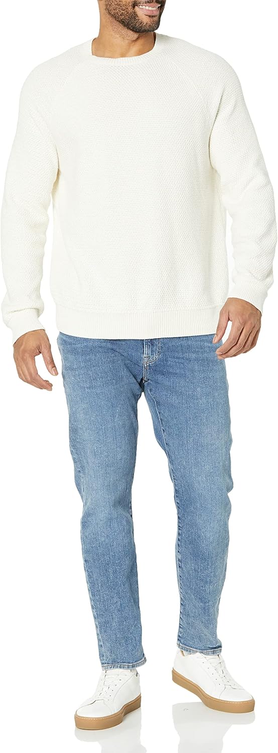 Amazon Essentials Oversized Crewneck Sweater for Men, Textured, Cotton - Image 7