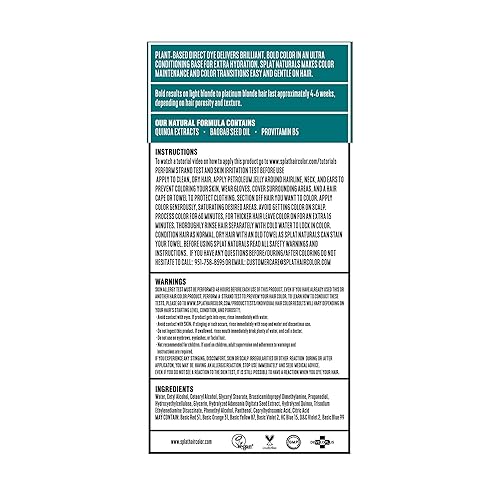 Miniatura 3 de Color de cabello semipermanente Splat Teal 6 FZ