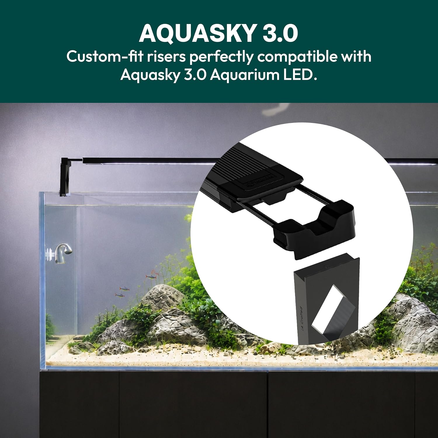 Aquarium Light Risers Compatible with Aquasky 3.0 LED (5 inch)