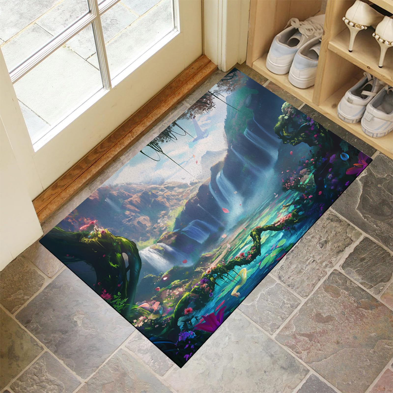Paillasson extérieur imperméable et lavable 90x140cm robuste pour entrée