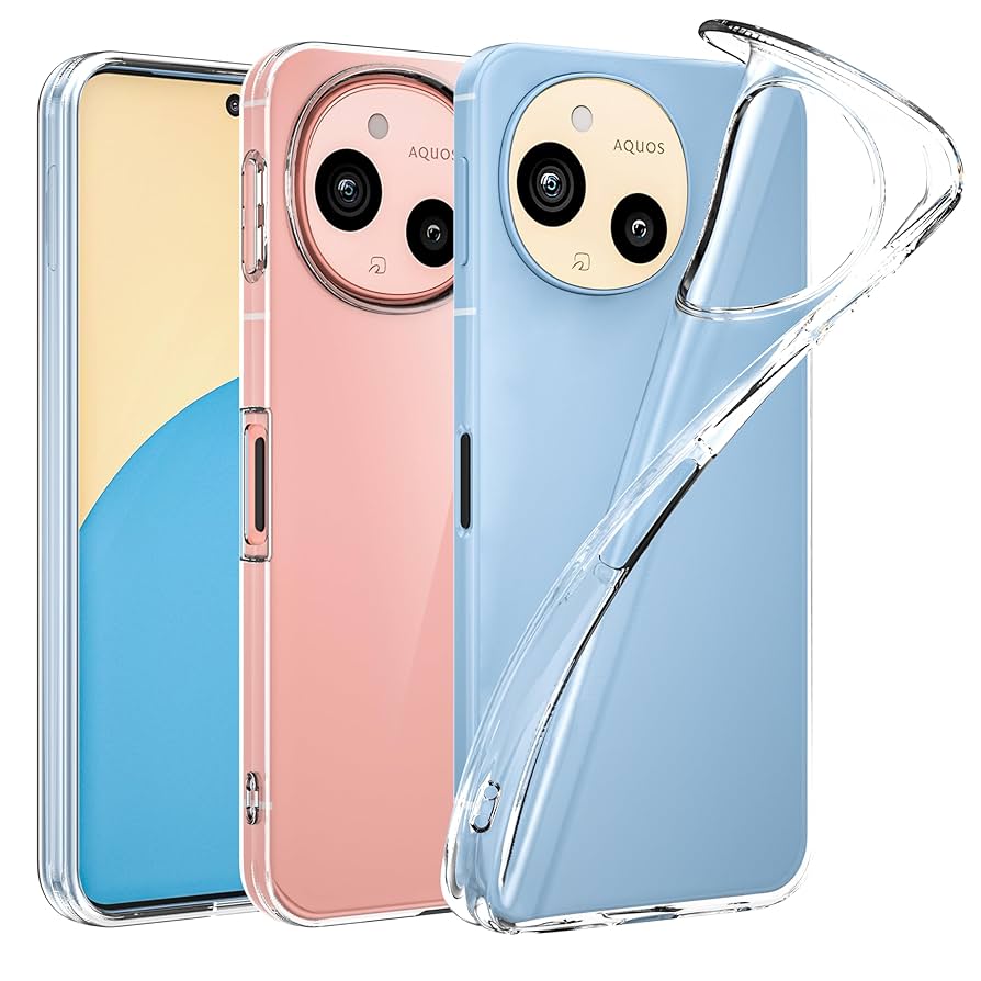 AQUOS　sense9 本体のみ　ケース、保護フィルム付き 楽天市場】【フィルム付き】 AQUOS sense9 ケース クリア 透明