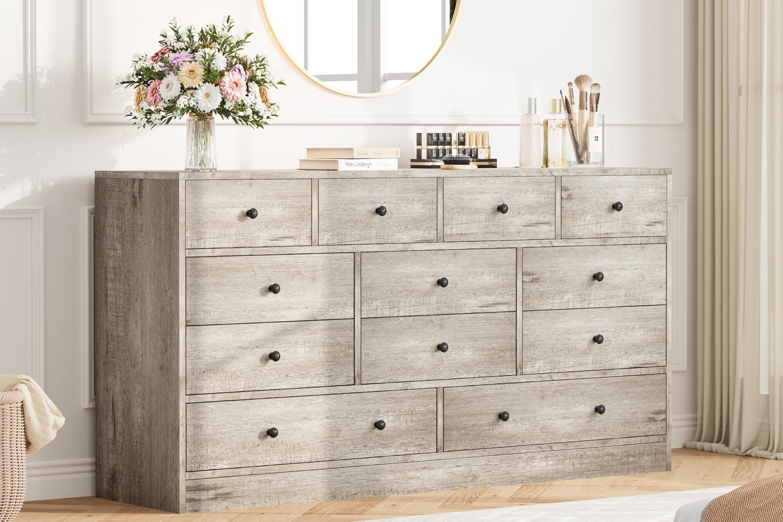 12 drawer dresser Amazon.com: Patikuin Dresser for Bedroom,12 Drawer Dressers & Chests of  Drawers, Wood Storage Drawer Dresser with Power Outlet, 61 Inch : Home &  Kitchen