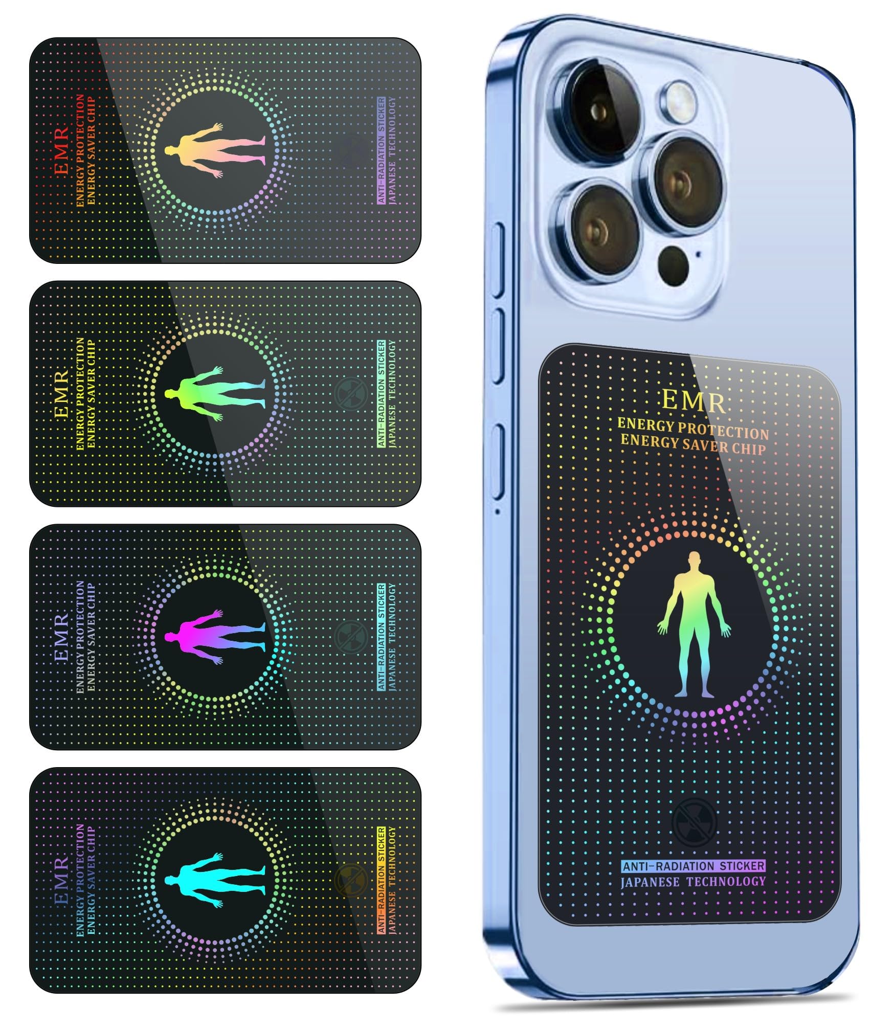 Cell Phone Sticker, Compatible with iPhone/All Smart Phones/Tablets/Laptops/All Electronic Devices, Suitable for Anyone -4.2 x 2.4 x 0.015 inches - (4 Pack)